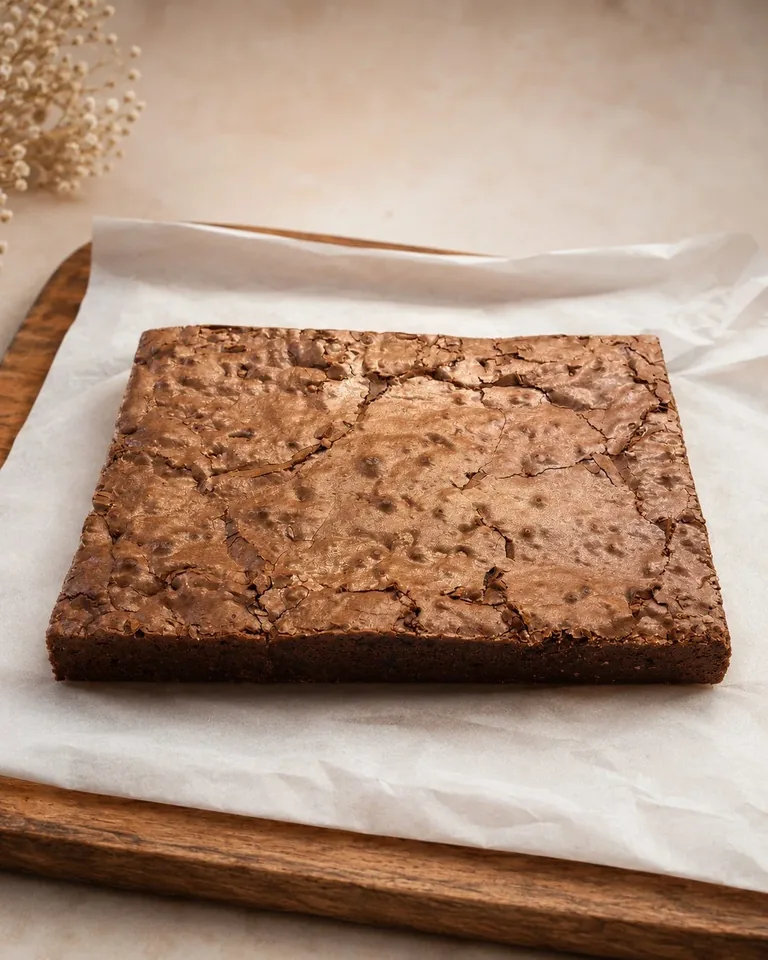 Antalya içi teslimat ile gönderilen 12 dilim yoğun çikolatalı Cotton Bakery tepsi brownie